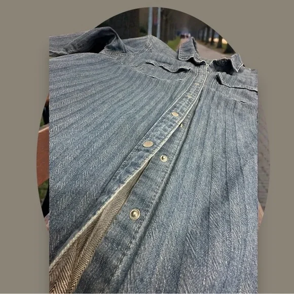 Universal Thread Denim Shirt Dress/Cardigan. Size:XL - Picture 8 of 12